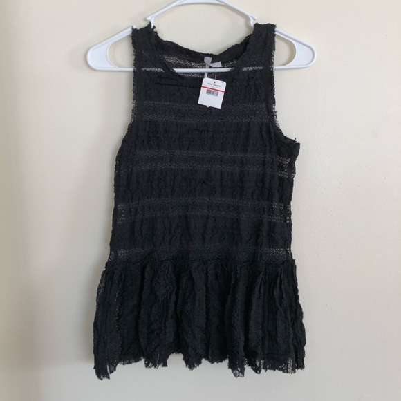 SOLD βοΈHP π Free People NWT Black Lace Tank - Picture 7 of 7